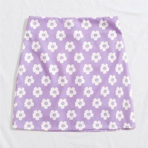 SHEIN vintage floral mini skirt
